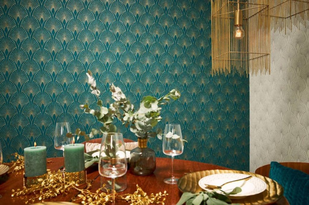 Bleu canard : LA couleur idéale pour votre papier peint
