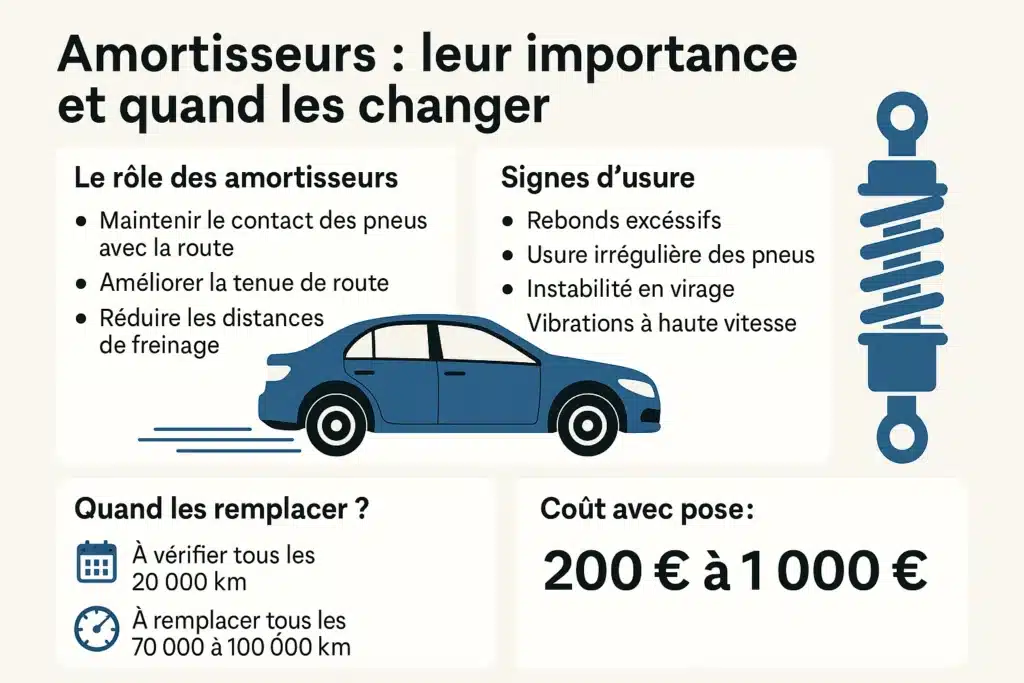 infographie sur l'entretien des amortisseur lestrucsafaire.fr