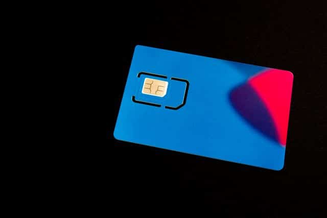 une carte sim toute neuve