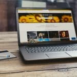 un site web ouvert sur un pc