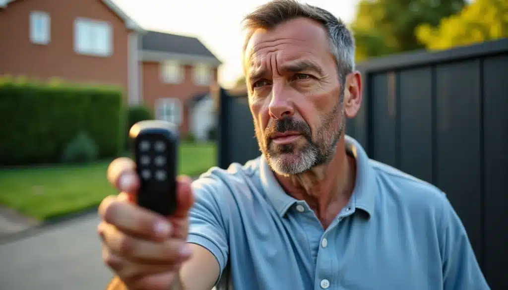 un homme avec une telecommande dans la main